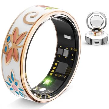 R18 Elegant Enamel Smart Ring - Taille : 18.9mm - Imagée