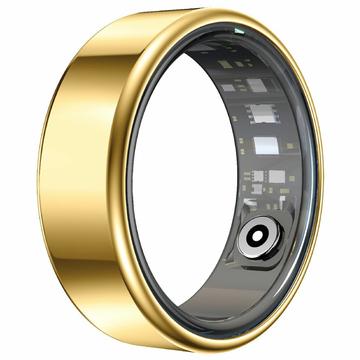 R99 Bague intelligente Fitness & Wellness avec boîtier de recharge - Taille : 10/19.9mm - Or