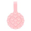 RK-X18/19 Porte-téléphone à ventouse en silicone en forme de cœur - Support détachable des deux côtés - Rose