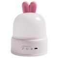 Lampe de projection Lapin avec musique - Veilleuse alimentée par USB - Rose