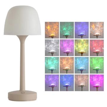 Lampe projecteur rechargeable RGB Vague de l\'océan avec télécommande