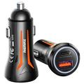 Remax CC05 Chargeur de voiture 54W - USB, Type-C - Noir