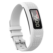 Bracelet en Silicone de Rechange Garmin Vivofit 1/2 avec Cadre Intégré - Blanc