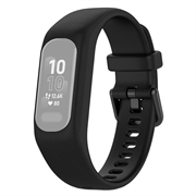 Bracelet en Silicone de Rechange Garmin Vivosmart 5 avec Cadre Intégré - Noir