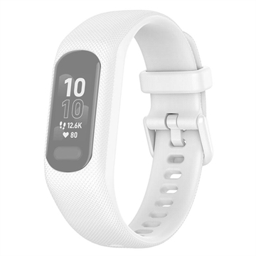 Bracelet en Silicone de Rechange Garmin Vivosmart 5 avec Cadre Intégré - Blanc
