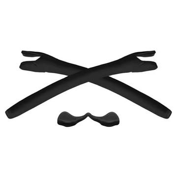 Temples et plaquettes de nez de remplacement pour les lunettes de soleil Oakley Radar - Noir