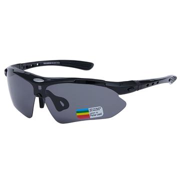 Lunettes de cyclisme polarisées RockBros avec 5 lentilles - Noir