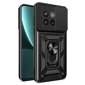 Coque Hybride OnePlus Ace 5/5 Pro/13R à Anneau Rotatif avec Protection pour Appareil Photo - Noire