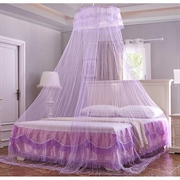 Moustiquaire ronde à dôme pour lit de 1.8m - Violet