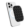 Support de téléphone à ventouse en silicone MagSafe aux bords arrondis - Noir