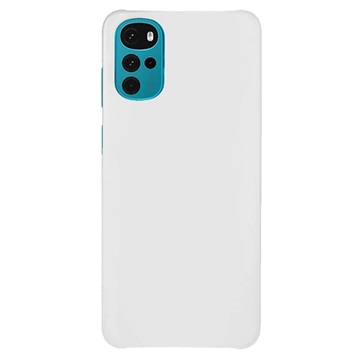 Coque Motorola Moto G22 en Plastique Caoutchouté - Blanche