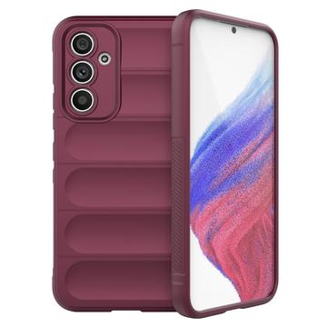 Coque Samsung Galaxy A54 5G en TPU - Série Rugged - Vin Rouge