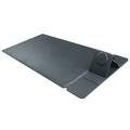 Tapis de bureau de recharge sans fil magnétique 3-en-1 S111 - 15W - Noir