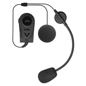 SBS Mono Wireless Headset pour casque de moto - Noir