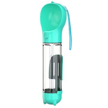 SH-01 Bouteille d\'eau portable multifonctionnelle pour chien avec distributeur de sacs à crottes