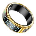 SR08 Smart Ring avec affichage numérique - Taille : 18.2mm - Or brillant