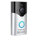 SRIHOME DH002 Sonnette vidéo intelligente avec détection de mouvement PIR - Noir / Argent