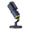 SU9 RGB Gaming USB Microphone avec Pop Filter Mesh - Noir