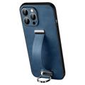 Coque Hybride iPhone 14 Pro Max Sulada Fashion avec Sangle - Bleue