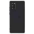 Coque Samsung Galaxy Note20 en Silicone Liquide Saii Premium - Noire