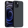 Coque iPhone 14 Plus en Silicone Liquide Saii Premium - Noire