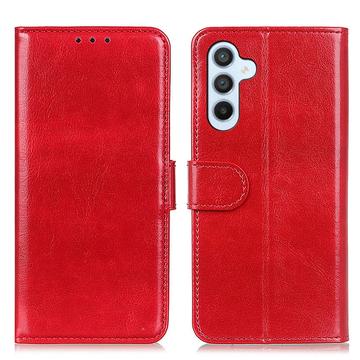 Étui Portefeuille Samsung Galaxy A05s avec Fermeture Magnétique - Rouge