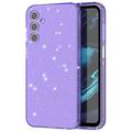 Coque Samsung Galaxy A15 en TPU Stylish Glitter Série - Violet Transparente