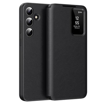 Étui à rabat Samsung Galaxy A16 Smart Clear View avec fente pour carte