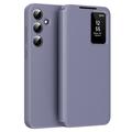 Étui à rabat Samsung Galaxy A16 Smart Clear View avec fente pour carte - Gris Violet