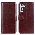 Etui portefeuille Samsung Galaxy A16 avec fermeture magnétique - Marron