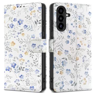 Étui Portefeuille Samsung Galaxy A17 avec Aimant et Support Tech-Protect - Fleurs de printemps