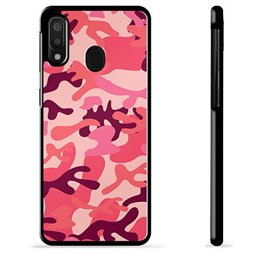 Coque de Protection Samsung Galaxy A20e - Camouflage Rose