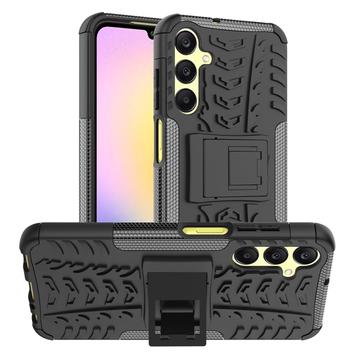 Coque Hybride Samsung Galaxy A25 Antidérapante avec Béquille - Noire