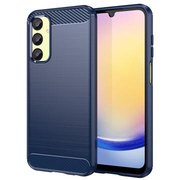 Coque Samsung Galaxy A25 en TPU Brossé - Fibre de Carbone