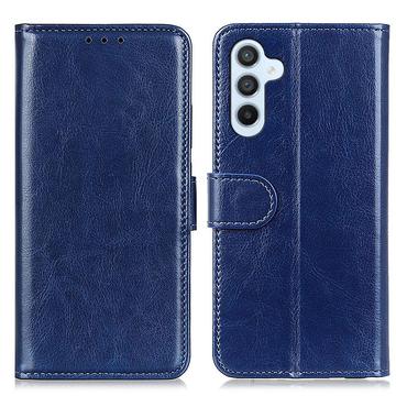 Étui Portefeuille Samsung Galaxy A25 avec Fermeture Magnétique - Bleu