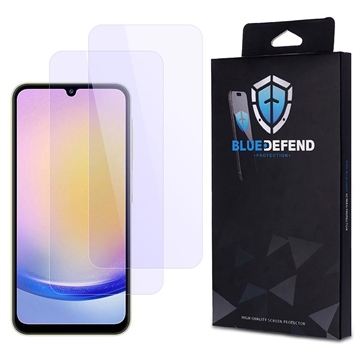 Protection d\'écran Samsung Galaxy A26 en verre trempé BlueDefend Anti-Blue Light - 2 Pcs.