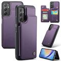 Étui Caseme C22 Samsung Galaxy A34 5G avec portefeuille de cartes protégé par RFID - Violet