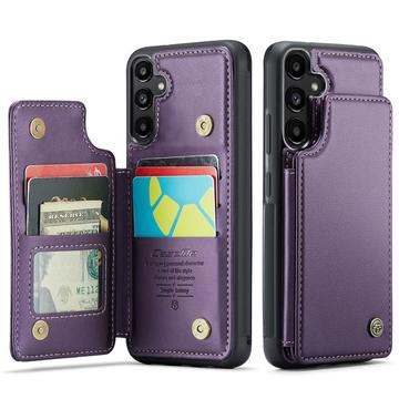Étui Caseme C22 Samsung Galaxy A36 avec portefeuille de cartes protégé par RFID - Violet