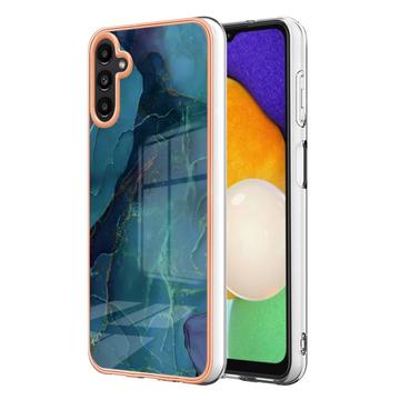 Coque Samsung Galaxy A36 en TPU Marble Pattern Galvanisé IMD - Verte