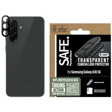 Protection de l\'objectif de l\'appareil photo Samsung Galaxy A36 PanzerGlass Safe - Transparente