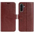 Etui portefeuille Samsung Galaxy A36 avec fermeture magnétique - Marron