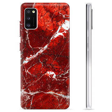 Coque Samsung Galaxy A41 en TPU - Marbre Rouge