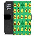 Étui Portefeuille Premium Samsung Galaxy A42 5G - Avocado Pattern