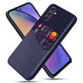 Coque Samsung Galaxy A55 avec Porte-Cartes KSQ - Bleue