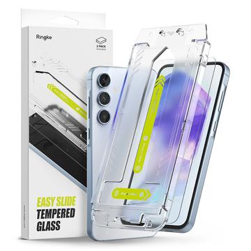 Protection d\'écran Samsung Galaxy A55 en verre trempé Ringke Easy Slide - 2 Pcs.