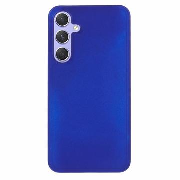 Coque Samsung Galaxy A55 en Plastique Caoutchouté - Bleue