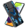 Coque Samsung Galaxy A55 en TPU Stylish Ultra Fin - Papillon et Fleurs