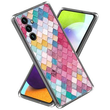 Coque Samsung Galaxy A55 en TPU Stylish Ultra Fin - Losange Arc-en-Ciel