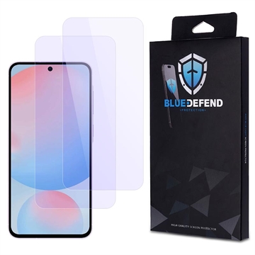 Protection d\'écran Samsung Galaxy A56 en verre trempé BlueDefend Anti-Blue Light - 2 Pcs.