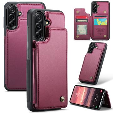 Étui Caseme C22 Samsung Galaxy A56 avec portefeuille de cartes protégé par RFID - Rouge